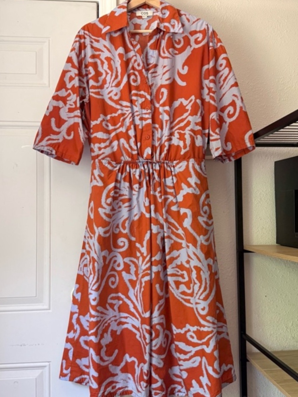 COS • Short sleeve midi shirt dress